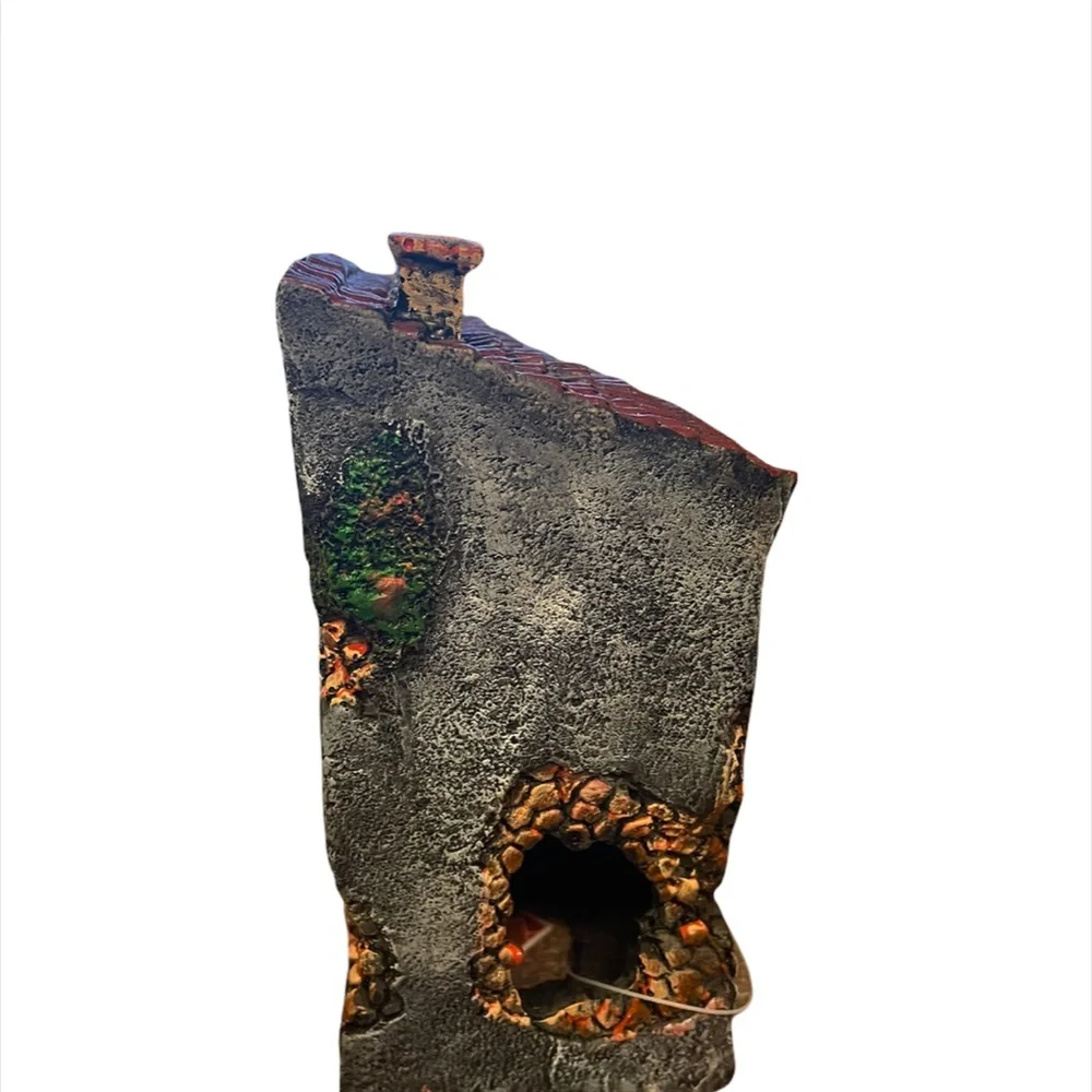Old World Village Collection Corner House Entrance Aquarium Ornament Aquatic NEW